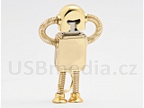 USB robot zlatý 8GB